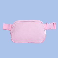 Carry your summer essentials with ease and style with our light pink fanny pack! Made from durable canvas that can be washed, this trendy summer accessory is perfect for anyone wanting to keep their hands free. The pack also features a back zip pocket where you can store your essentials. Plus, this fanny pack is size inclusive with an optional extender, so anyone can enjoy the convenience of a fanny pack. Our in-house chainstitch embroidery process allows you to personalize the fanny pack with y Hailey Fashion, Fany Pack, Colorado Trip, Preppy Stuff, Chain Stitch Embroidery, Birthday List, Santa Baby, The Pack, Pink Outfits