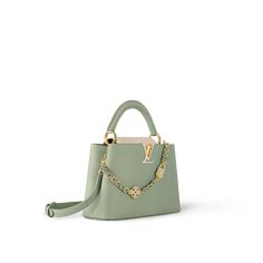 LOUIS VUITTON® - Capucines Bb - Jade Green Luxury Bag, Hot Handbags, Beautiful Handbags, Best Bags, Small Handbags