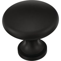 Essentials 1-3/16 in. (30mm) Matte Black Round Cabinet Knob (24-Pack) - Super Arbor Casual Traditional Decor, Eclectic Traditional Decor, Round Cabinet, Matte Black Hardware, Contemporary Cottage, Diy Dresser, Farmhouse Decoration, Black Cabinets, Hardware Finishes