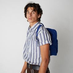 blue mini backpack#color_tidal-blue Casual Student Backpack With Functional Pockets, Blue Backpack For Everyday Use And Back To School, Everyday Blue Backpack, Practical Blue Backpack For School, Modern School Backpack With Pockets, Blue Backpack For Everyday Use, Blue Backpack For Everyday And Back To School, Blue Standard Backpack, Functional Blue Student Backpack