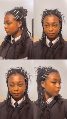 Goth Natural Hairstyles, Afro Alternative Hair, Sleek Black Hairstyles, Goth Hairstyles Black Women, Alternative Hair Black Women, Alternative Hairstyles Black Women, Alt Braids For Black Women, Alt Hairstyles Black Women, Alternative Black Hairstyles