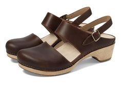 Dansko Lucia - Women's Shoes : Tan Oiled Pull Up : Step out in style and comfort wearing the Dansko Lucia sandal. Round toe silhouette. Adjustable hook-and-loop ankle strap. Rubber outsole. Leather uppers. Leather lining. Suede sock lining for a soft underfoot experience. Cushioned energy-return PU footbed. Lightweight, contoured rigid PU midsole. Imported. Measurements: Heel Height: 2 in Weight: 14 oz Platform Height: 1 in Product measurements were taken using size EU 37 (US Women's 6.5-7), wid Athleisure Sneakers, Leather Sandals Women, Flip Flop Shoes, Dansko Shoes, Comfort Wear, Pull Up, Pull Ups, Ankle Strap Sandals, Shop Sandals