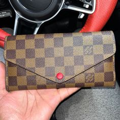 - Brand New. In Mint Condition. Truly Couldnt Get Any Cleaner Than This. - Can Hold Many Cards, Money, & Anything Else You May Hold In A Big Wallet Or Clutch Like This. - Est. Retail Of - $1,000.00+. - Red Leather Insides Make It Pop. - Bought At Lv South Coast Plaza. - Open To F A I R Offers. - Feel Free To Ask Any Questions! Thanks! Trifold Wallet, Tri Fold, Red Leather, Mint Condition, Louis Vuitton Bag, Bag Lady, Louis Vuitton, Mint, Feel Free