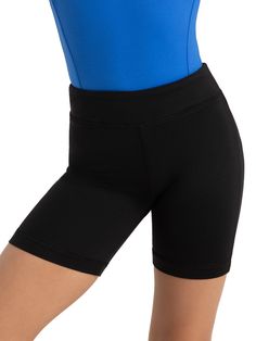 Capezio Studio Collection Biker Shorts - Child Black SE1096C Jazz Hip Hop, Mystical Forest, Nylon Fabric, Smooth Lines, Long Sleeve Crop, Black Kids, In The Studio, Biker Shorts, On Stage