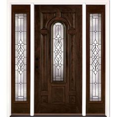 Feather River Doors 6 Mid Century Modern Door, Entry Door With Sidelights, Fiberglass Front Door, Fiberglass Entry Doors, Prehung Doors, Fiberglass Door, Wood Grain Texture, Windows Exterior, Wood Door