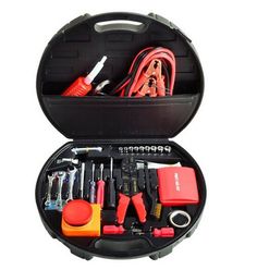 an open tool case filled with various tools