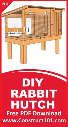 the diy rabbit hut with instructions to build it