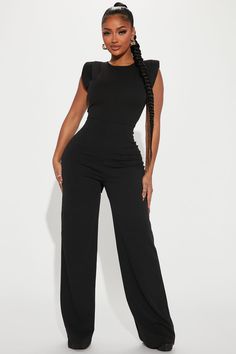 On Point Jumpsuit - Black | Fashion Nova White Monokini, Korean Tips, Work Chic, 1 Piece Swimsuit, Black Swimsuit, White Crop Top