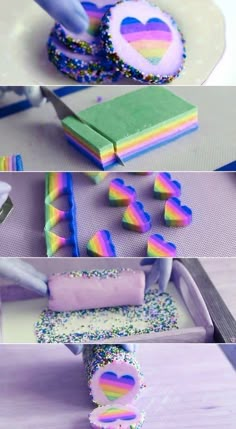 the process of making rainbow cake pops