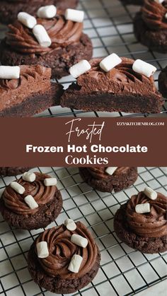 Love hot chocolate? Try these Frozen Hot Chocolate Cookies! Soft, fudgy chocolate cookies topped with cocoa frosting and mini marshmallows, these cookies taste just like a frozen version of the classic winter drink. Fun and festive, they’re perfect for winter gatherings! Full recipe is on my blog: https://izzyskitchenblog.com/frozen-hot-chocolate-cookies/ Frozen hot chocolate cookies, hot chocolate cookies, chocolate cookies, winter cookies, cocoa cookies, Crumbl copycat, chocolate frosting, holiday desserts, hot chocolate flavors Frozen Hot Cocoa Cookies, Hot Chocolate Mix Cookies, Winter Wonderland Chocolate Chip Christmas Cookies, Frozen Hot Chocolate Cookies, Christmas Chocolate Cookies, Holiday Chocolate Chip Cookies, Pretty Christmas Cookies, Cookies Crumbl Copycat