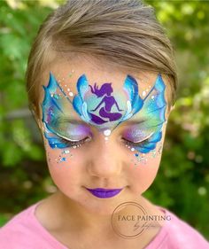 Ariel Face Paint, Face Painting Flowers, Pirate Mermaid, Pirate Face, Paint Face