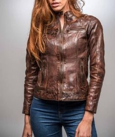 brown leather jacket distressed look jacket vintage leather jacket women real leather jacket women ladies jacket biker leather jacket women Vintage Brown Rugged Leather Jacket For Fall, Distressed Fitted Leather Jacket, Distressed Leather Fitted Jacket, Fitted Distressed Leather Jacket, Brown Distressed Leather Jacket With Long Sleeves, Distressed Brown Leather Jacket With Long Sleeves, Distressed Brown Long Sleeve Leather Jacket For Fall, Distressed Brown Leather Jacket For Fall, Purple Dye