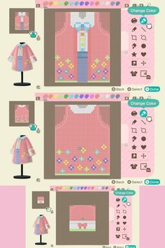 the instructions for how to make a dress in cross stitch