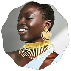 PRICES MAY VARY. African choker necklace earrings set is made of high quality alloy,touch friendly and bright in color. African necklace diameter: 4.9in/12.5cm(adjustable).Thorn length:3.1in/8cm.Chain length:2.8in/7cm.Earring length:3.3in/8.5cm,earring width:2in/5cm.One size fit for all women,you can adjust the extended chain length freely. Four style jewelry sets for your choice,African chunky collar necklace is stylish,suitable for make up photoshoot,party,dating,wedding,costumes,cosplay,clubs Metal Choker Jewelry Set As Gift, Metal Choker Jewelry Set For Gift, Metal Choker Jewelry Set Gift, Gold Metal Dangle Choker, Make Up Photoshoot, African Choker, Up Photoshoot, Photoshoot Party, Collar Necklaces