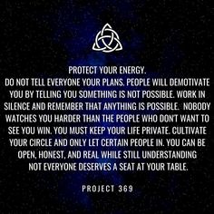 an image with the words protect your energy