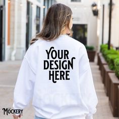 Welcome to the world of limitless creativity! Discover the perfect canvas for your print-on-demand designs with our every-day, easy Gildan 18000 White crewneck Back of Sweatshirt mockup--- tailored to make your sweatshirts truly boutique-worthy. 🌟Listing for the FRONT of shirt version of this model and sweatshirt: https://themockeryco.etsy.com/listing/1598584537/white-gildan-18000-mockup-gildan-white Just use Canva, Photoshop, Kittl, or the design platform of your choice to easily position your White Cotton Sweatshirt With Custom Print, White Custom Print Sweatshirt For Streetwear, White Cotton Long Sleeve Sublimation Design, Casual White Sweatshirt With Printing, Relaxed Fit Crew Sweatshirt With Custom Print, Oversized Cotton Sweatshirt With Custom Print, Cotton Crew Neck Sweatshirt With Printing, Oversized Custom Print Sweatshirt For Streetwear, Oversized Sweatshirt With Custom Print For Streetwear