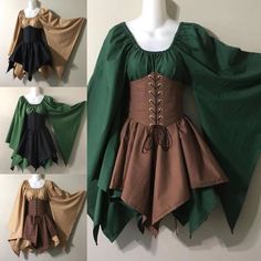 Medieval Costume Women, Elven Costume, Cincher Corset, Fest Outfits, Waist Cincher Corset, Royal Aesthetic, Y2k Long Sleeve, Medieval Dress