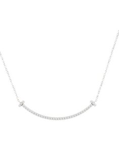 From the Tiffany T Collection18K White GoldIncludes Designer Box Tiffany T, Tiffany & Co., Jewelry Necklace Pendant, Jewelry Necklaces, Pendant Necklace, Pendant, White