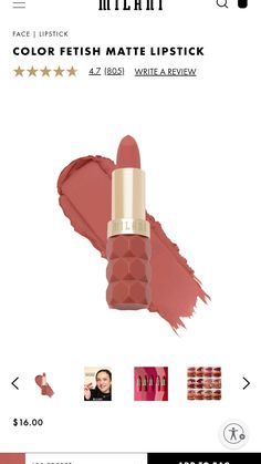 Dupe for Charlotte Tilbury Pillow Talk Lipstick Lip