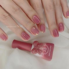 Elegant Touch Nails, Asian Nails, Simple Gel Nails, Cute Gel Nails, Pretty Nail Art, Cute Nail Designs