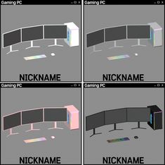 there are four different types of computer screens