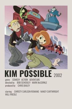 the poster for kim possible's animated movie