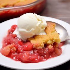 a piece of pie with ice cream on top