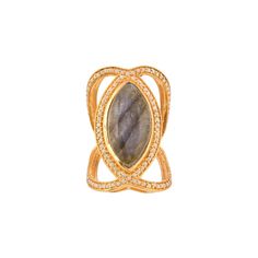 Labradorite & Pearl Gold Vermeil Over Sterling Silver Ring Silver = 5.65 gm. Labradorite & Pearl = 12.75 ct. The beautiful ring measures to be a size US 7 & can be re-sized as per requirement. If for any reason you are not completely satisfied, you may return, exchange, replace, or credit your purchase within 15 days from delivery. Wholesale Enquiries? Contact us & we will get in touch with you! Elegant Gold Rings With Labradorite, Elegant Gold Labradorite Ring, Elegant Labradorite Open Ring, Elegant Labradorite Gemstone Ring, Beautiful Ring, Ring Silver, Rings Statement, Sterling Silber, Gold Vermeil