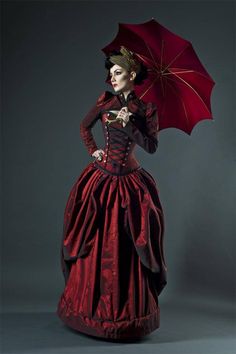 Elegant Steampunk Dress, Steampunk Royalty, Fitted Steampunk Victorian Costume Dress, Steampunk Dress Victorian, Stream Punk Costumes, Steampunk Noble Woman, Steampunk Skirt Gallery Serpentine (gs) Corsets Steampunk Gothic Victorian Gowns, Madame Red, Burlesque Vintage