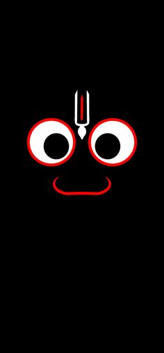 a black background with an evil face and fork sticking out of it's mouth