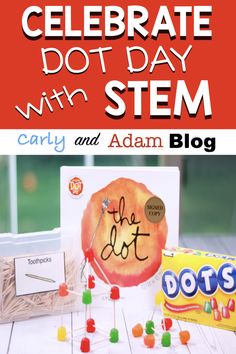 Celebrate International Dot Day with STEM Dot Stem Activity, Picture Books With Crafts, Art Inspired By Books, Dot Day 3rd Grade, Dot Day Stem Activities, Dot Day Activities, The Dot Book