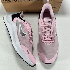 Brand: Nike Style: Downshifter 12 Nn (Gs) Sneakers Color: Pink Foam/Flat Pewter-Black Condition: New In Box. See All Photos For Details. Size: 6.0 Youth = 7.5 Women's **These Are A Size 6.0 Youth Listed As The Women's Equivalent 7.5 Pink Breathable Running Shoes For Light Sports, Pink Sneakers With Air Max Cushioning, Pink Sneakers With Air Max Cushioning For Errands, Pink Running Shoes With Boost Midsole, Pink Running Shoes With Boost Midsole For Light Sports, Pink Running Shoes For Light Sports With Boost Midsole, Pink Running Shoes With Air Cushioning For Light Sports, Pink Running Shoes For Light Sports, Pink Athleisure Running Shoes For Light Sports