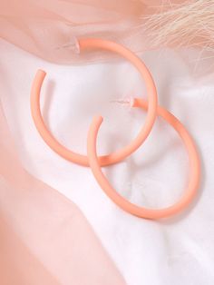 Product Type Earrings Metal Acrylic Color peach Plating Gold-Plated Closure hook Minimal Hoop Earrings, Best Casual Shirts, Coord Sets, Track Pants Women, Dress Joggers, Vacation Looks, Earrings Metal, Earring For Women, Acrylic Colors