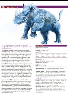 an animal that is in the middle of a page with information about it's features