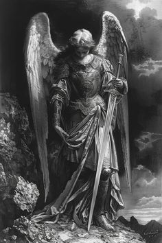 #RenaissanceEngraving #GuardianAngel #Sword #Blindfold #BlackAndWhite #IntricateEtching #TheCandie Angel Engraving, Pet Tattoo Ideas, Pet Tattoos, Biblical Artwork, Rennaissance Art, Angel Sculpture, San Michele, Angel Statues, Biblical Art