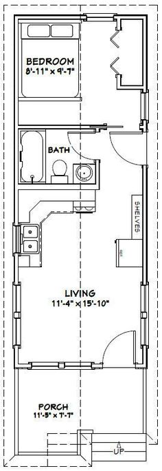 the floor plan for a two bedroom apartment with an attached bathroom and living room area