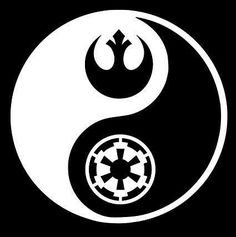 a white and black yin symbol on a black background