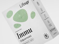 two packets of immu oaporose on top of each other in front of a white background