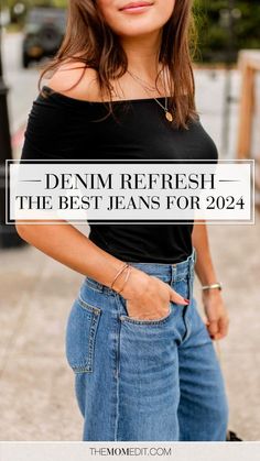 Painter Jeans Outfit, Mom Jean Styles, Jeans Women 2024, 2024 Jeans Style, Relaxed Jeans Women Outfit, 2024 Jeans Outfit, Jeans For Women In Their 40s, Denim Trends 2024, Jeans Trend 2024