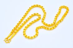 This Shop has a Special Free Gift (Chain) for Every Order. 😊🙏 Item :1 x Necklace For : Men Type : GOLD PLATED over Brass, Nickel free Purity: 96.5% Surface: Shiny & Sand Matted Length: ~ 25 inches Width: ~ 5.5 mm Weight: ~ 59 grams Color: Yellow Gold ( slightly +/- from photo ) ** 24K Gold Plated Jewelry ** Look like Solid Gold or Real Gold ** The weight is the same as Solid Gold ** Nickel free / No Allergic ** Free Gift (Chain) for Every Order. 😊🙏 Handmade from Thailand. Thai gold plati Traditional Yellow Chain Necklace Gift, Traditional Yellow Chain Necklace For Gifts, Yellow Link Necklace Perfect For Gifts, Yellow Box Chain Necklace For Gift, Mens Gold Chain Necklace, Buddha Necklace, Handmade Gold Jewellery, Necklace Mens, Men Type