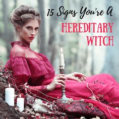 Is Witchcraft In Your Blood? 15 Signs You Come From A Family of Witches Types Of Witches, Hedge Witchery, Tattoo Plant, Witch Signs, Folk Magic, Hedge Witch, Magical Life