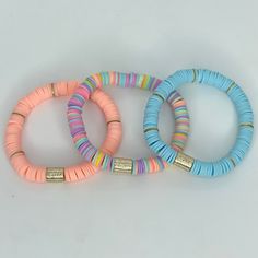 Everyday Multicolor Stackable Stretch Bracelet, Adjustable Stacked Stretch Bracelet For Friendship, Casual Adjustable Stacked Bracelets, Multicolor Stacked Bracelets For Beach, Colorful Stackable Adjustable Bracelets, Colorful Adjustable Stackable Bracelets, Stacked Casual Bracelets As Gift, Stacked Casual Bracelets As Gifts, Casual Stacked Bracelets As Gift