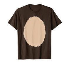 a brown t - shirt with white hair on it