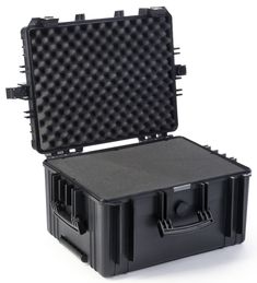 the pelican case is open and ready to be used as a camera accessory