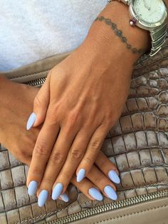 One Color Spring Nails, Spring Colour Nails, Solid Spring Nail Color, Nail Colors Spring 2024, April Nails Colors, April Nail Colors, Spring Summer Nails, Spring Blue Nails, June Nails 2024