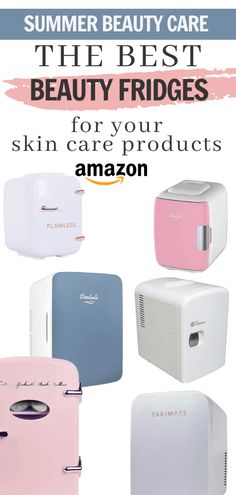 Beauty Refrigerator, Blue Skincare, Beauty Fridge, Amazon Skincare, Top Skin Care Products, All Natural Skin Care, Best Skincare, Natural Skin Care Routine, Summer Skincare