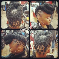 Spider Web updo... Sisterloc Styles, Faux Locs Tutorial, Locs Tutorial, Dreadlocks Styles, Dreads Styles For Women, Hairstyle Videos, Locs Styles, Dreads Girl, Beautiful Locs