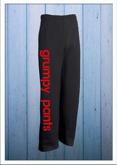 "Grumpy Pants Sweats - Big and Comfy Style - Boyfriend Style Unisex Sweatpants - Grumpy Pants Lounge Pants - Pajama Pants - Warm cozy sweats THE DISPLAYED PICTURE DOES NOT REFLECT YOUR SELECTION If you order Black pants with black text I will attempt to get in touch and ask you what color combo you'd prefer since that's not visible, if I get no reply the default will be white text on black pants Feeling grumpy? Put on your grumpy pants! Please use this listing for Grumpy Pants only Cranky Pants Grumpy Pants, Cranky Pants, Custom Sweatpants, Comfy Sweats, Sassy Pants, Fashion For Petite Women, 90's Fashion, Jeans Diy, Boyfriend Style