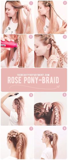 A few months ago, Kim Kardashian-West, Kylie Jenner, and Khloe Kardashian all started posting Instagram selfies with their hair in braided pigtails… and everyone freaked out. The braids were quickly duplicated by supermodels like Kendall Jenner, Hailee Baldwin, and Gigi Hadid, and were then coined “boxer braids” by… well, actually, I don’t know who started calling them that. Braid Hairstyle, Smink Inspiration, Easy Braids, Elegant Hairstyles, Hair Day, Diy Hairstyles