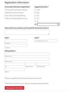 the registration form for an application is shown in this screenshote screengrafion